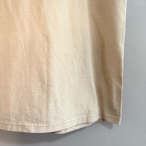 Volcom Stone Beige Cotton Short Sleeve T-Shirt w Logo - Picture 9 of 13